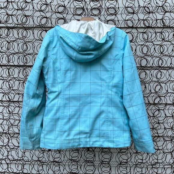 Burton Dream DryRide blue plaid faux fur lined snowboard coat jacket - Picture 3 of 11